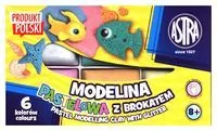 Modelina pastelowa z brokatem. 6 kolorów. - tantis.pl