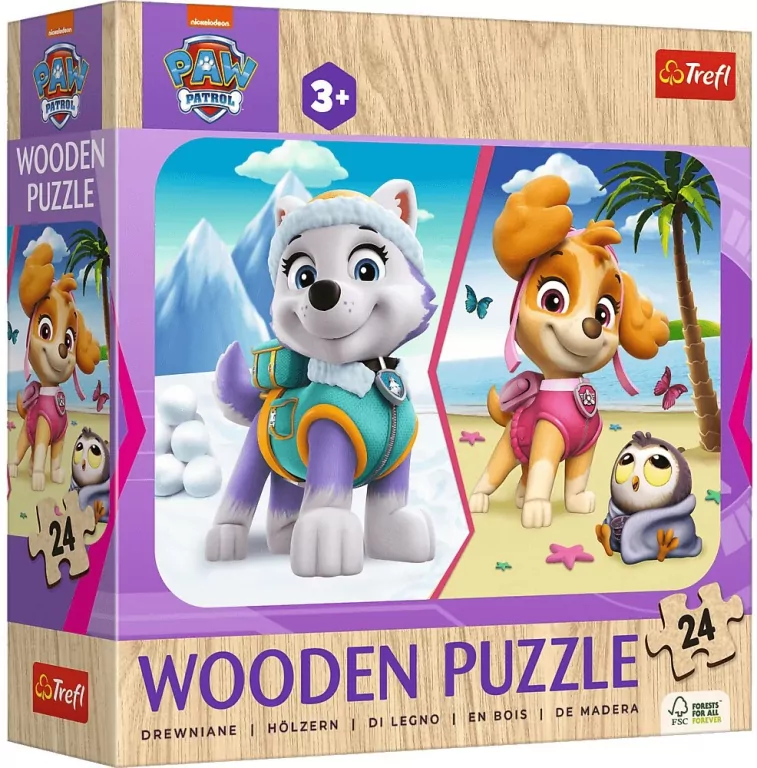 Puzzle drewniane 24. Psi Patrol - tantis.pl