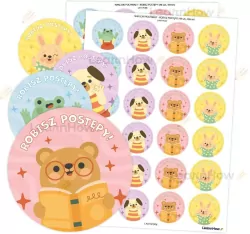 Naklejki pochwały 40mm