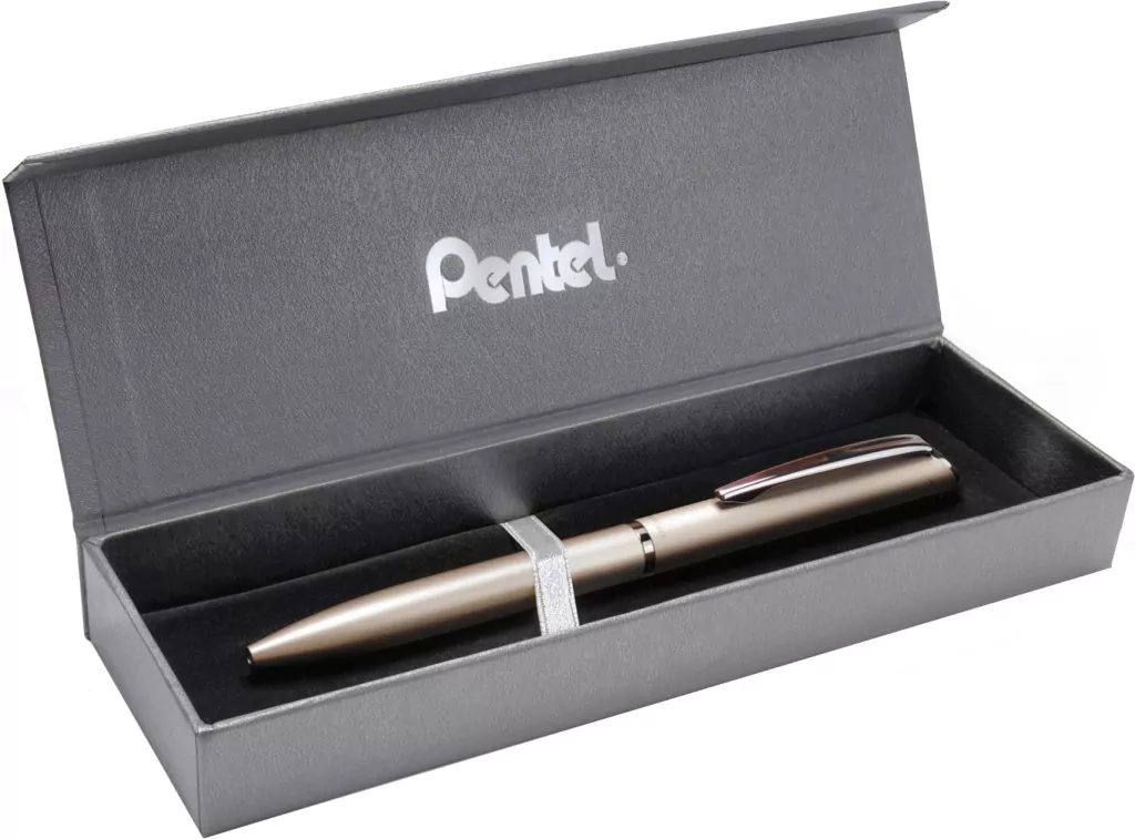 Pióro kulkowe 0,7 mm w etui. EnerGel. Szampańskie - tantis.pl