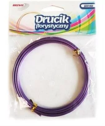 Druciki florystyczne, fioletowe 3mx2mm - tantis.pl