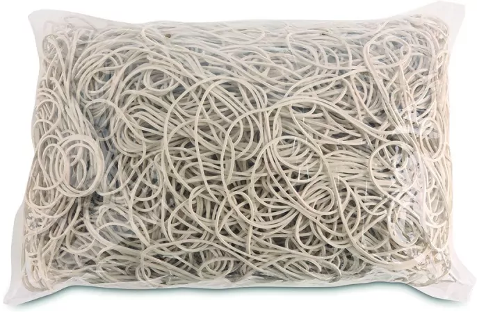 Gumki recepturki OFFICE PRODUCTS średnica 100mm 1000g zgrzewka białe - tantis.pl