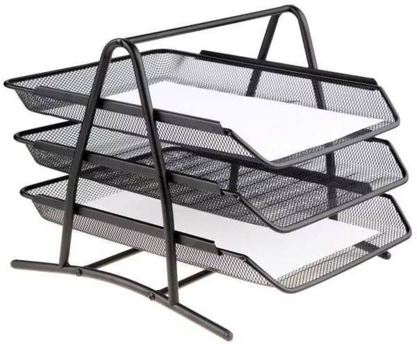 Półka na dokumenty. Czarna - tantis.pl