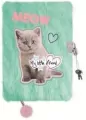 Pamiętnik z kłódką A5/96K włochacz Fluffy Kitty - tantis.pl