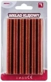 Wkład klejowy brokatowy czerwony 11mmx10cm - tantis.pl