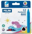 Kredki świecowe maxi Plastipastel 12 kol MILAN - tantis.pl