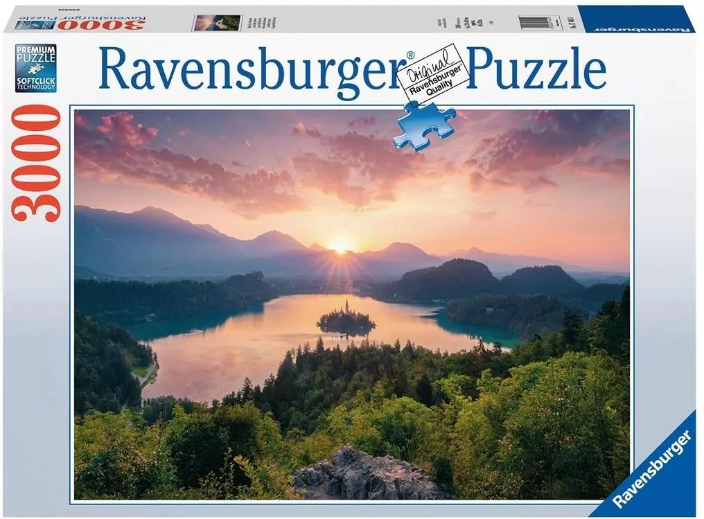 Ravensburger. Puzzle 3000 Jezioro Bled Słowenia - tantis.pl