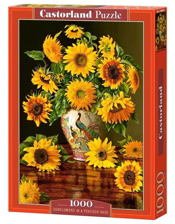 Puzzle 1000. Słoneczniki w wazonie - tantis.pl