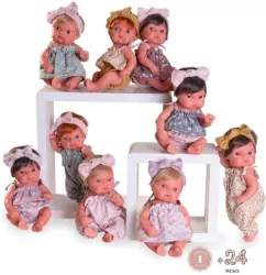 Zestaw Mufly 9 lalek 21cm