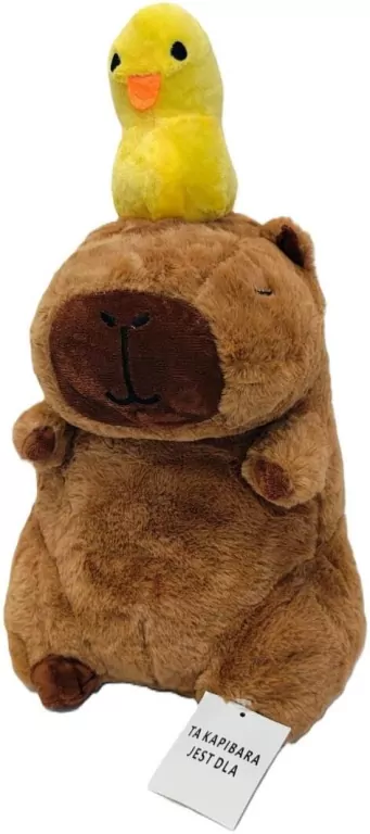 Maskotka pluszowa Kapibara z kaczką 30cm - tantis.pl