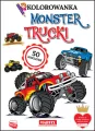 Monster trucki. Kolorowanka z naklejkami - tantis.pl