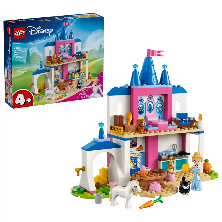 LEGO® Zamek Kopciuszka i jej zwierzęcych przyjaciół 43283 - tantis.pl