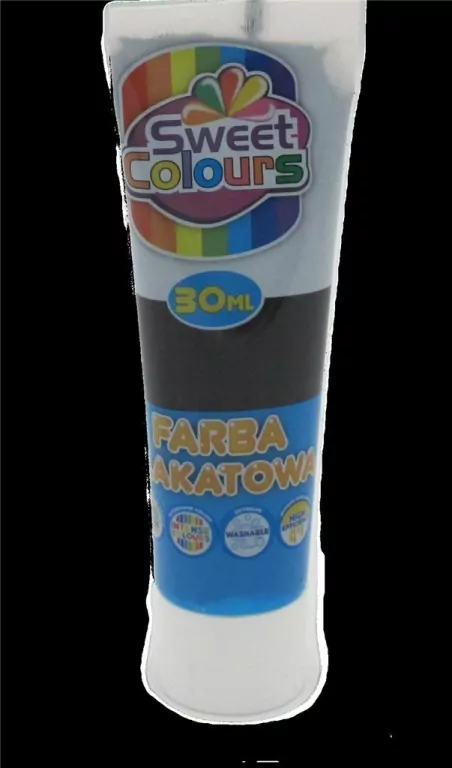 Farba plakatowa w tubie czarna 30ml - tantis.pl