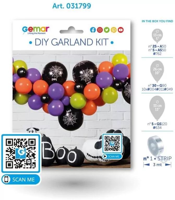 Girlanda balonowa Halloween - tantis.pl