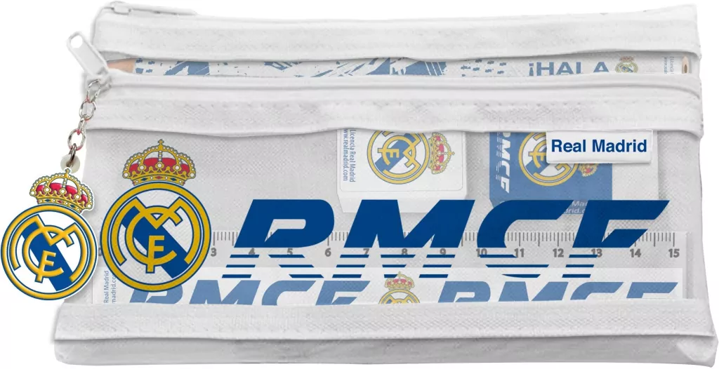 Zestaw piśmienniczy w saszetce Real Madryt 5 elementów RM00040 - tantis.pl