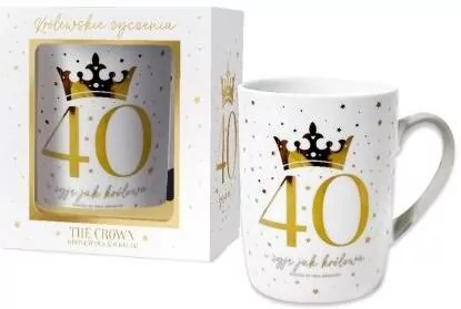 Kubek The Crown-40K biały - tantis.pl