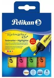 Zakreślacz 490 etui 4 kolory