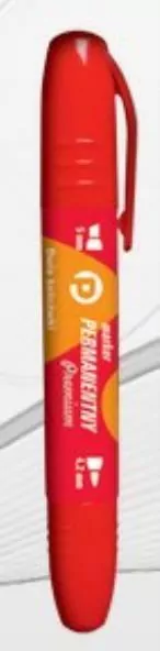 Marker permanentny Premium Tetis 2 końcówki czarny - tantis.pl