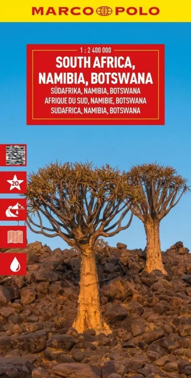 Mapa drogowa Afryka Południowa, Namibia 1:2,4 mln - tantis.pl