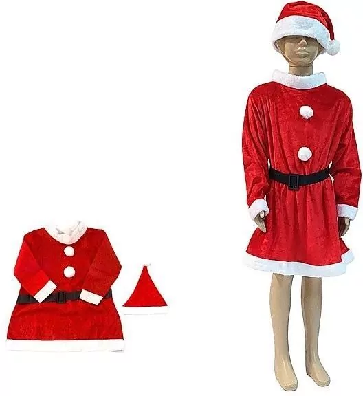 Strój Pani Mikołajowej welurowy 13-15lat - tantis.pl