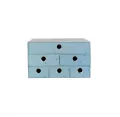 Pudełko na biurko z 6 szufladkami Sweet Blue - tantis.pl