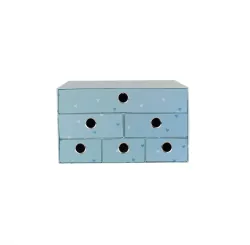 Pudełko na biurko z 6 szufladkami Sweet Blue