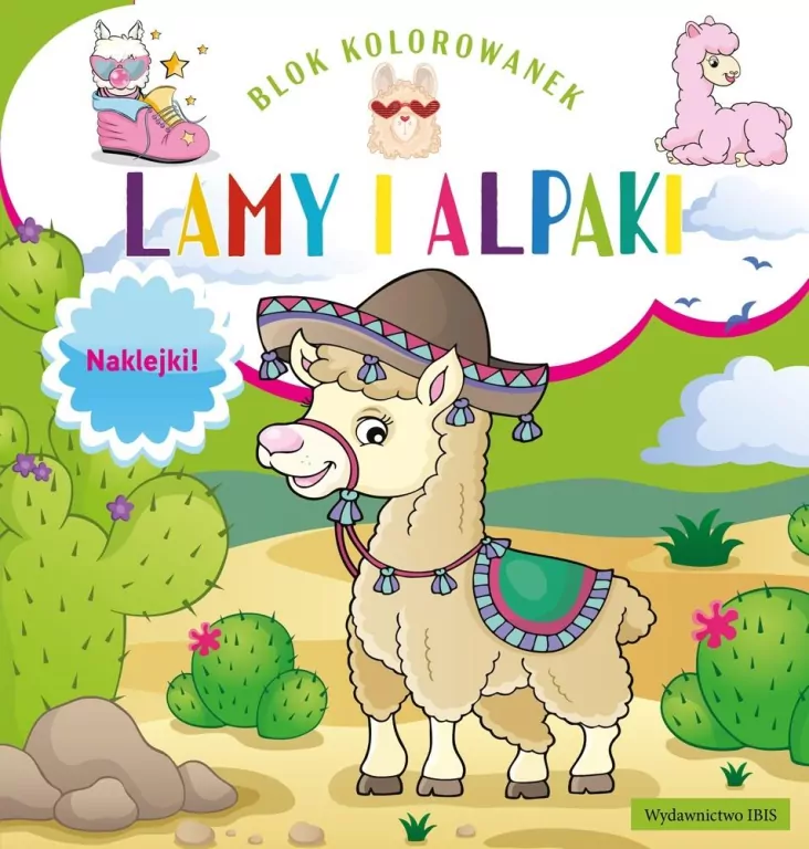 Blok kolorowanek. Lamy i alpaki - tantis.pl