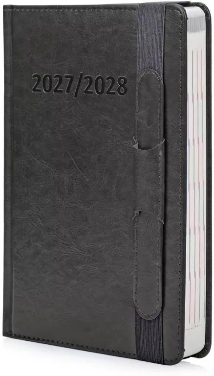 Kalendarz 2027/28 A5 Dwu-letni Czarny - tantis.pl