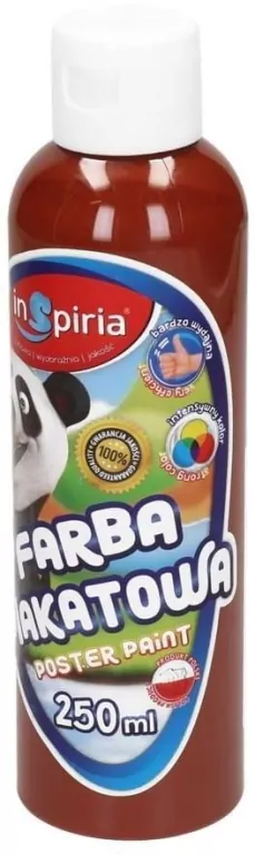 Farba plakatowa 250ml. Brązowa - tantis.pl