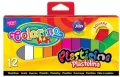Plastelina Colorino Kids kwadratowa, 12 kolorów - tantis.pl
