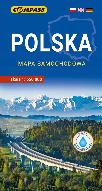 Polska - mapa samochodowa w.2026 1:650 000 - tantis.pl