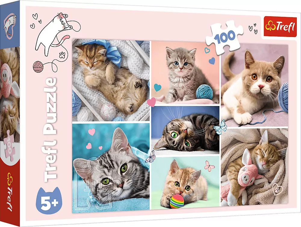 Puzzle 100. W kocim świecie - tantis.pl
