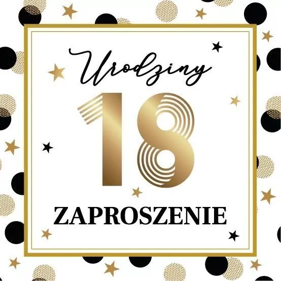 Zaproszenie Urodziny 10szt - tantis.pl