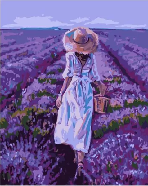 Malowanie po numerach - Pole lawendy 40x50cm - tantis.pl