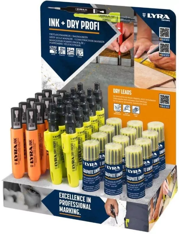 Marker konstrukcyjny INK+DRY Profi display - tantis.pl