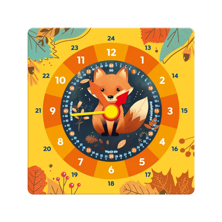 Zegar edukacyjny - Lis - tantis.pl