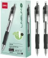 Długopis żelowy 0,5mm Arrix czarny  DELI - tantis.pl