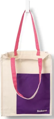 Bookaroo Torba bawełniana Purple&Pink