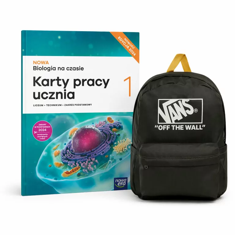 Pakiet: NOWA Biologia na czasie 1. Nowa edycja. Karty pracy ucznia do liceum i technikum. Zakres podstawowy / Plecak Vans Old Skool ciemnozielony 22 litry - tantis.pl