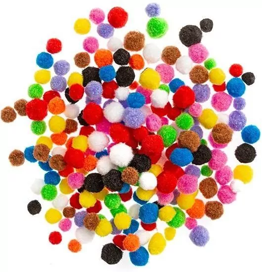 Pompony poliestrowe, mix - tantis.pl