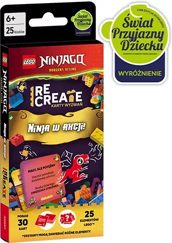 Lego Ninjago. Recreate. Karty wyzwań. Ninja w akcj - tantis.pl