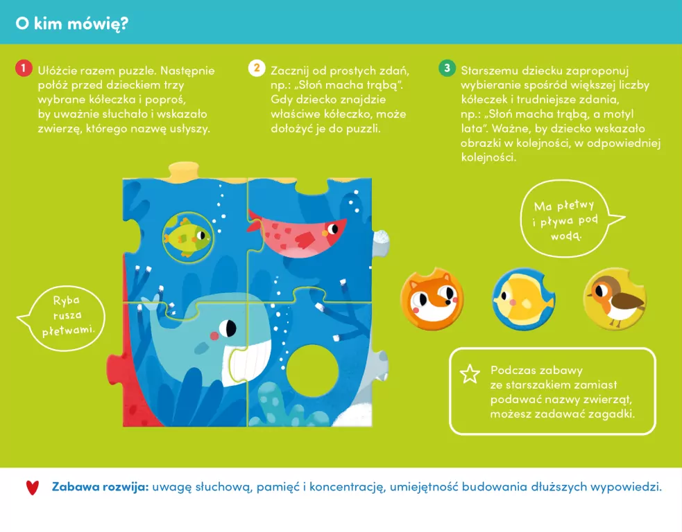 CzuCzu. Duuuże puzzle z dziurką. Zwierzęta - tantis.pl