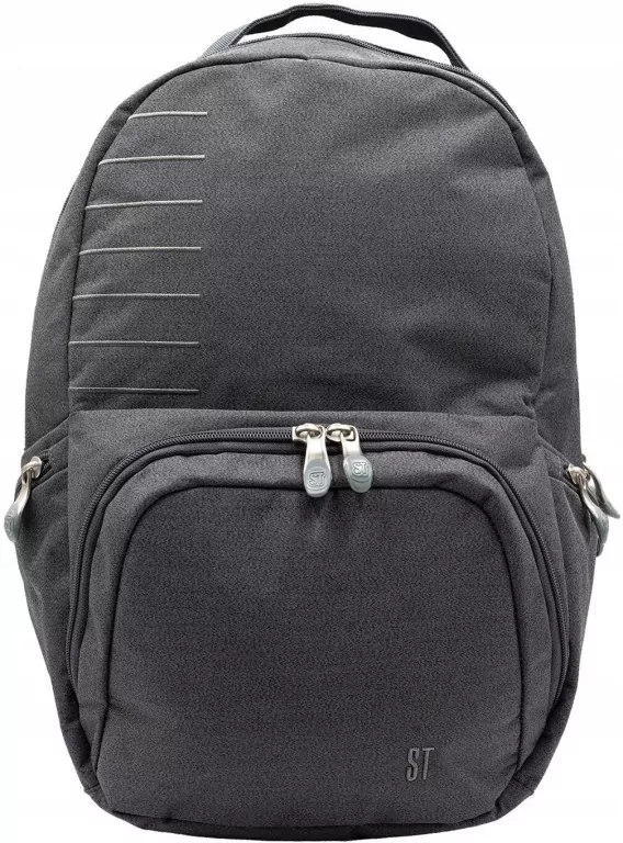 Plecak 3-komorowy Light Gray Melange - tantis.pl