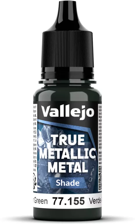Vallejo: 77.155 - True Metallic Metal - Shade - Amber Green (18 ml) - tantis.pl