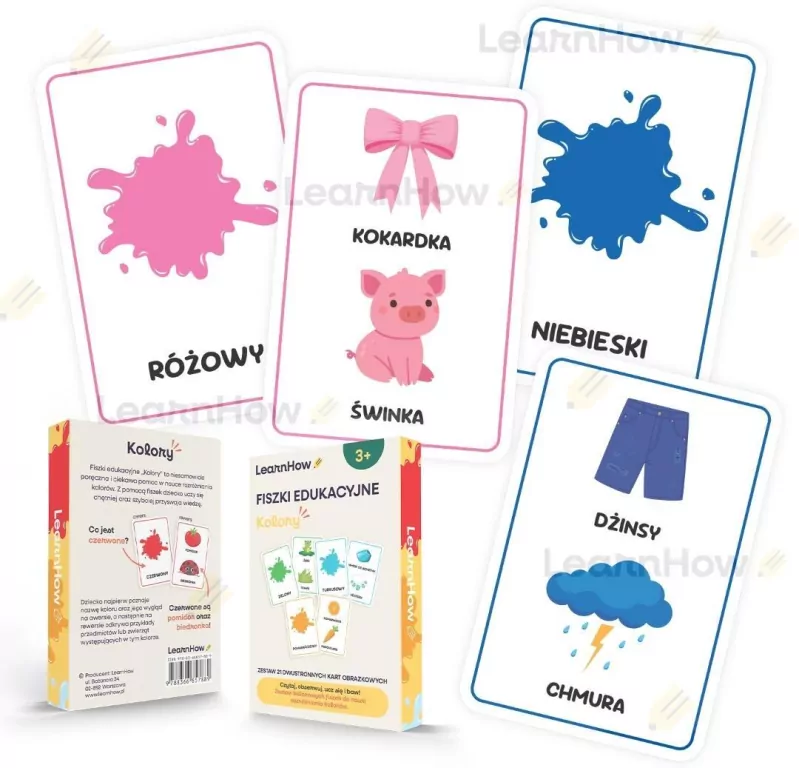 Karty obrazkowe Fiszki Kolory - tantis.pl