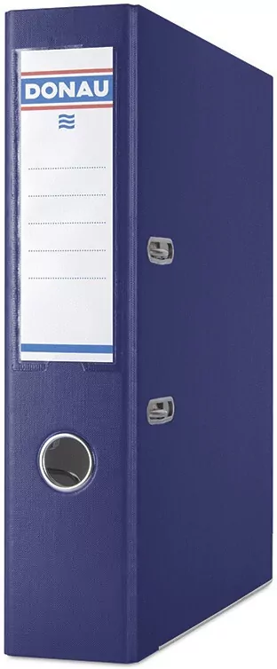 Segregator PP A4/75mm Master-S z szyną DONAU granatowy - tantis.pl