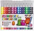 Flamastry 12 kolorów, okrągłe, ozdobne dziurki - tantis.pl