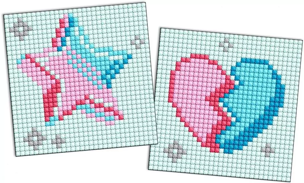 Diamentowa mozaika na magnes - LOL Gwiazda 9x9cm - tantis.pl