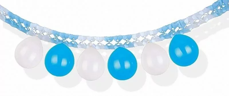 Girlanda balonowa niebiesko-biała 3m PARTY GO - tantis.pl