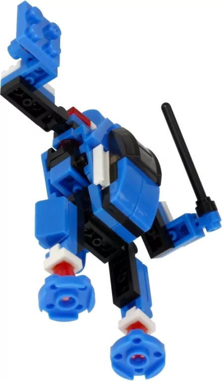 Klocki konstrukcyjne Alleblox RobotUnion 62el niebieski - tantis.pl